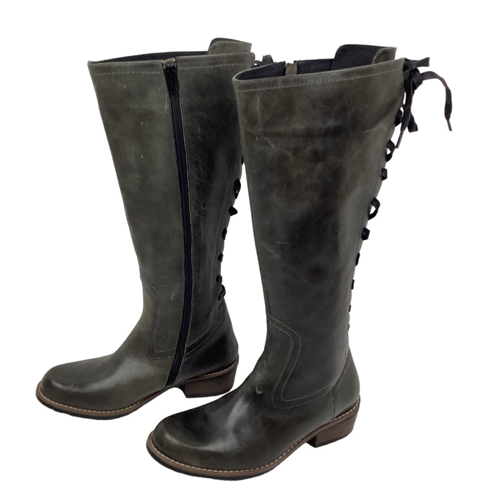 NWOT Wolky Pardo Distressed Lace-Up Tall Boots